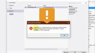 Error : A reference to the 