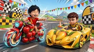 Shiva Vs Rudra 🍩 Donout Bike vs 🌮 Nachos Car | Full Village Story Movie | Hindi 3D Animation 