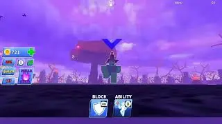 successfully winning a 1v4 in blade ball