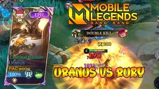 SOLO URANUS VS RUBY EXP TANK MOBILE LEGENDS