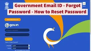 How to Reset Password of NIC Government Email ID to access eOffice modules or emails - Step by Step.