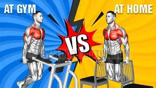 Chest Workout at Gym VS Chest Workout at Home   Gym Body Motivation