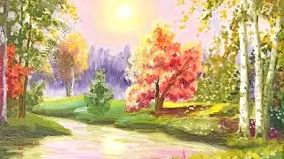 Как нарисовать солнечный день.