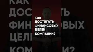 Как достигать финансовых целей компании? 🔥 #ИльясЗингер