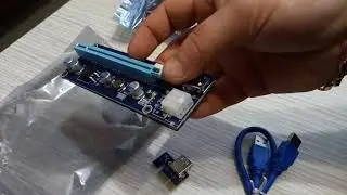 Райзер с USB 3.0 от aliexpress с 6-pin питанием
