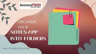 Create folders in your Notes App on your Mac computer