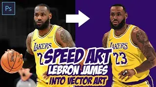 Speee Art Lebron James into Vector Art | Commission Artwork