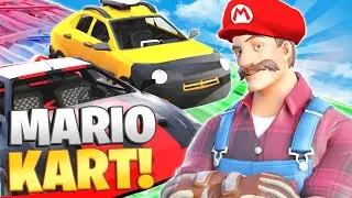 Fortnite MARIO KART Car Race!
