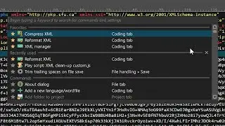 UltraEdit's command palette
