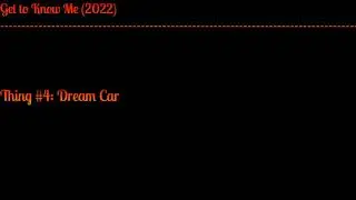 Get to Know Me (2022)