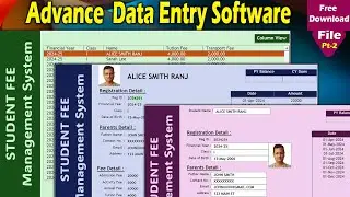 Create Student  And Fee Management System With Advance Data Entry Software Pt 2
