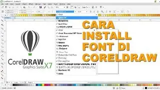 Cara install font di coreldraw x7
