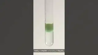 FeSO4 + 2 NaOH → Fe(OH)2↓ + Na2SO4