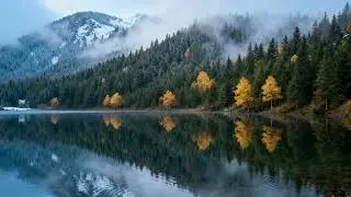 🏔️ Mountain Lake Reflections 4K Wallpaper & Screensaver | Autumn Alpine Serenity (No Sound)