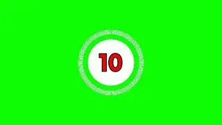 Countdown Timer 0 To 10 Sec in Chroma Key