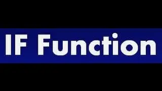 Syntax and usage of IF Function