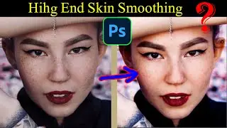 High Touch Skin Smoothing in Adobe Photoshop, Skin Retouch, Dark Circle Repair