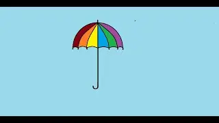 making umbrella in ms paint
