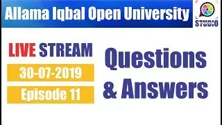 AIOU Studio 9 - Live Stream | Episode 11