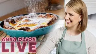 How to Make a Dutch Baby Pancake (with a Strawberry Rhubarb Compote)! | LIVESTREAM w/ Anna Olson
