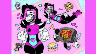 glitter and glamour // mettaton speedpaint
