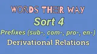 Sort 4 - Prefixes (sub-, com-, pro-, en-) Words Their Way - Derivational Relations