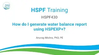 HSPF430: How do I generate water balance report using HSPEXP+?
