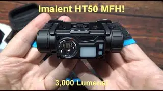 Imalent HT50 Headlamp/Angle Flashlight Kit Review! (Cree XHP50.3 LED, 3,000 Lumens, Red LED!)