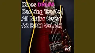 Blues Drum Backing Track Eb Major 62 BPM