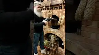 Душник в печи. Топим самовар дома.