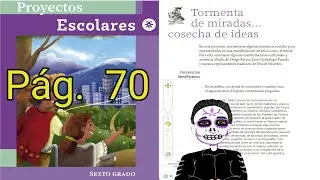 TORMENTA DE MIRADAS COSECHA DE IDEAS. PROYECTOS ECOLARES  SEXTO GRADO PAG 70