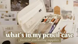 What's in my pencil case 🪐༘ my favorite tools and stationeries to journal with