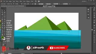 Island Landscape Design in Illustrator | Adobe Illustrator Tutorial: Vector Landscape