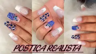 POSTIÇA REALISTA COM ESMALTE COMUM !