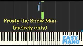 Frosty the Snowman Easy Piano Tutorial