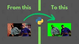 Tired of expensive converters? Turn any video to greenscreen using python!! |  Python tutorial