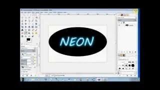 Create Neon Text using Gimp