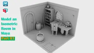 Autodesk Maya Tutorial | How to Model an isometric room | Part 1 of 3.