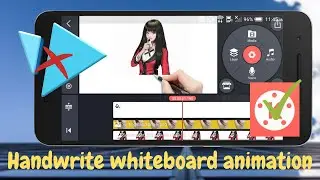 🔥How to make handwritten whiteboard animation with Kinemaster without videoscribe|| 