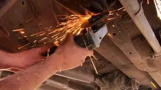 РЕМОНТ ЗАДНЕГО ЛОНЖЕРОНА НИВЫ!!! ЗАМЕНА ВЫХЛОПНОЙ ТРУБЫ!!! (ЧАСТЬ 1)