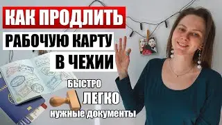 КАК ПРОДЛИТЬ ВИЗУ В ЧЕХИИ - РАБОЧАЯ КАРТА / работа в Чехии на два года / инструкция продления