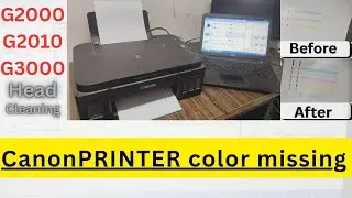 Canon g2010 head cleaning || canon printer ink problem 