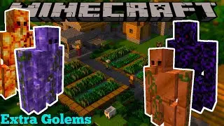 EXTRA GOLEMS MOD UPDATED!! - MINECRAFT 1.17.1 (MOD SHOWCASE)
