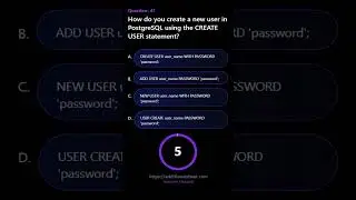 How do you create a new user in PostgreSQL using the CREATE USER statement