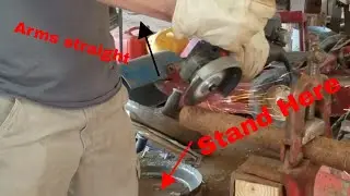 Cutting a saddle in pipe with an angle grinder ( Perfect every time)