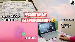 Restarting my NEET Preparation❗️|A day in my life| Biomedical Science Student #neet2025 #pw