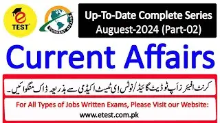 Current Affairs Questions & Answers Part-02 || Current Affairs Solved MCQS || ETEST Academy