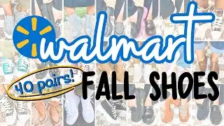 **HUGE** WALMART FALL SHOE HAUL! // 40 Pairs of Fall Shoes & How to Wear Them // Fall Outfit Ideas