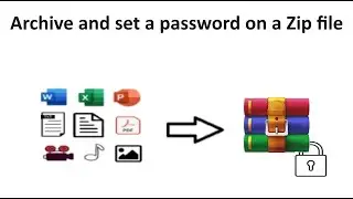 How to archive and set a password on a Zip file? (100% Work)