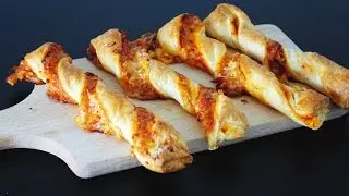 Paluchy pizzowe z ciasta francuskiego